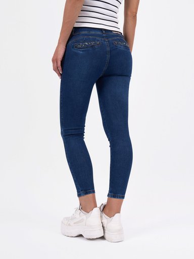 JEANS ALGODÓN SKINNY MUJER BRONCO CRISTAL - 3