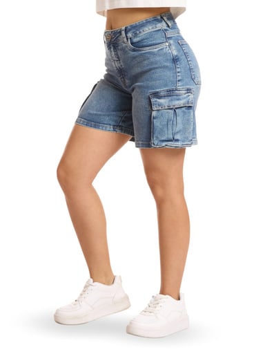 BERMUDA CARGO MUJER METAL JEANS AMATISTA - 3