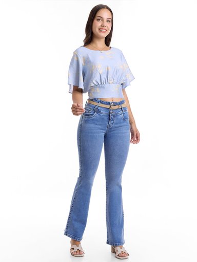 JEANS FLARE MUJER METAL JEANS FRANCESA - 5