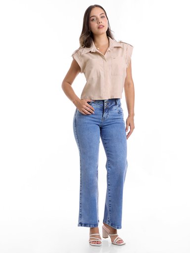 JEANS WIDE LEG MUJER METAL JEANS VALERIA - 5