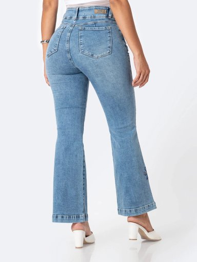 JEANS FLARE MUJER PIONER DYANET - 3