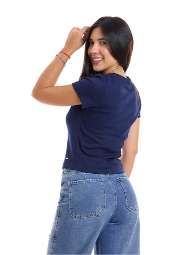 POLO MANGA CORTA MUJER METAL JEANS RIB MARY - 2