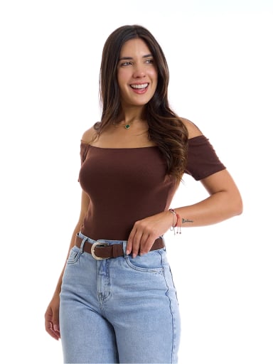 POLO MUJER METAL JEANS OFF SHOULDER TINI - 3