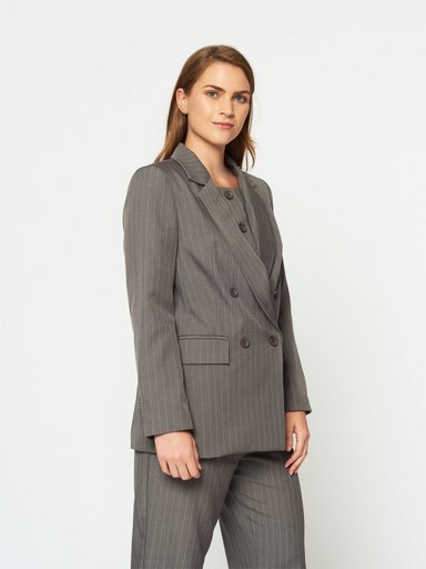 BLAZER MUJER MENTHA Y CHOCOLATE FIORELLA - 2
