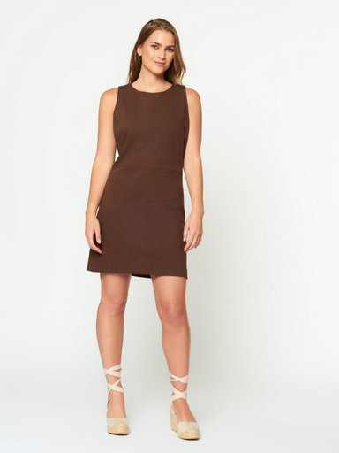 VESTIDO MUJER MENTHA Y CHOCOLATE ROWENA - 1