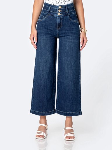 JEANS CULOTTE MUJER PIONIER KORALIN - 2