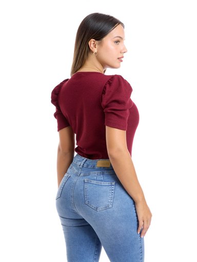 POLO MANGA CORTA MUJER METAL JEANS RIB FRANCIA - 2