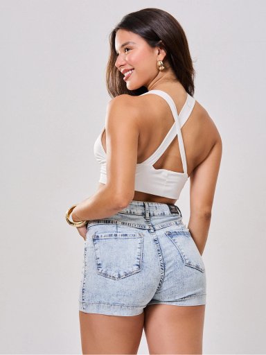 SHORT MUJER GLAM VENUS DENIM - 2