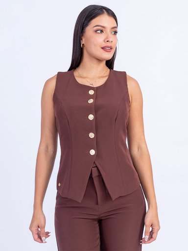 CHALECO MUJER SODA BLUES BURDEO - 3