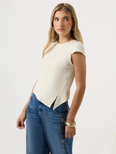 POLO MANGA CORTA MUJER INDEX RIB - 3
