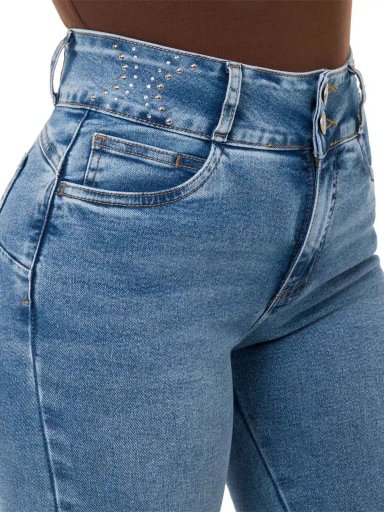 JEANS FLARE MUJER PIONIER FRONS - 5