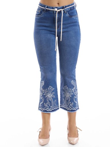 JEAN CROPPED FLARE MUJER METAL JEANS CARIBE - 2