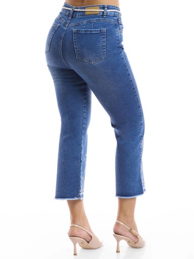 JEAN CROPPED FLARE MUJER METAL JEANS CARIBE - 3
