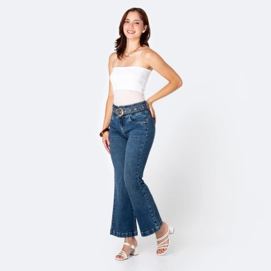 JEANS FLARE MUJER PIONIER LEYANE BOHO - 5