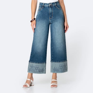 JEANS WIDELEG MUJER PIONER BOHO ANDREYNA - 1