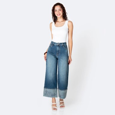 JEANS WIDELEG MUJER PIONER BOHO ANDREYNA - 6