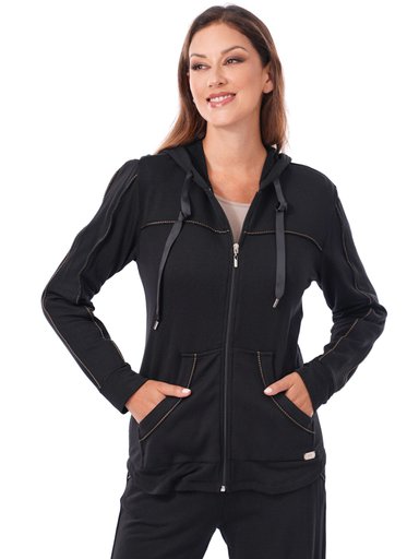 BUZO CONJUNTO MUJER CP MODA DE COLECCIÓN NEGRO - 2