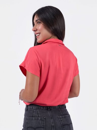 BLUSA MANGA CORTA MUJER BRONCO PEONIAS - 2