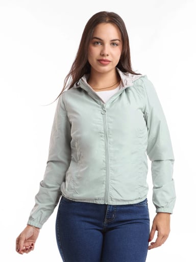CASACA MUJER METAL JEANS CORTAVIENTO REVERSIBLE GALA - 2