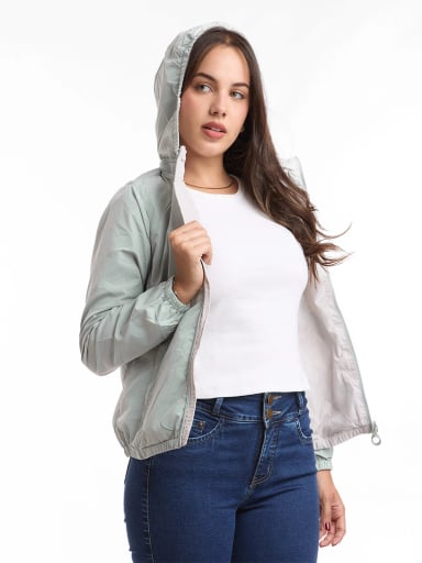 CASACA MUJER METAL JEANS CORTAVIENTO REVERSIBLE GALA - 4