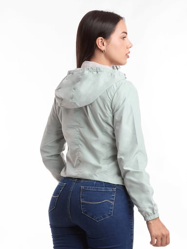 CASACA MUJER METAL JEANS CORTAVIENTO REVERSIBLE GALA - 6