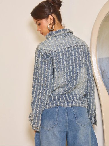 CASACA DENIM MUJER GLAM SOFIA - 2