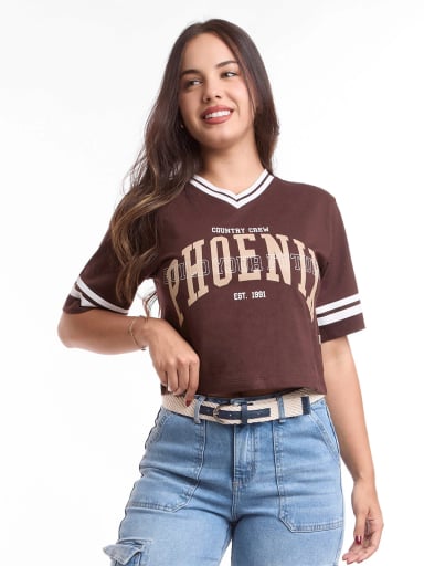 POLO MUJER METAL JEANS CROPPED PHOENIX - 2