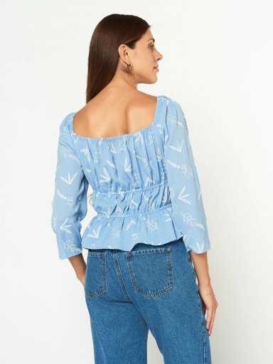 BLUSA MUJER MENTHA Y CHOCOLATE KIRIA - 2