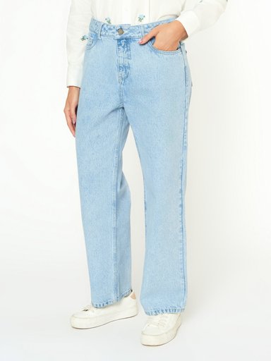 JEANS RECTO MUJER MENTHA Y CHOCOLATE TALISA - 3