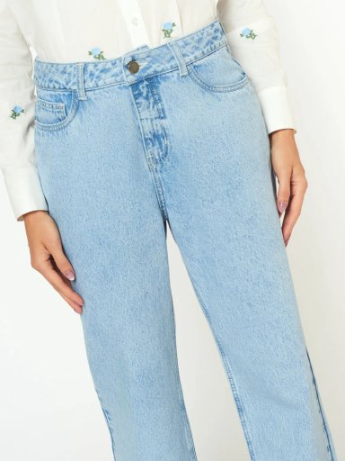 JEANS RECTO MUJER MENTHA Y CHOCOLATE TALISA - 4