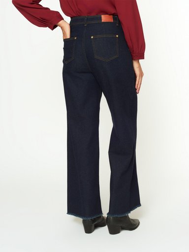 JEANS WIDELEG MUJER MENTHA Y CHOCOLATE DELFINA - 2