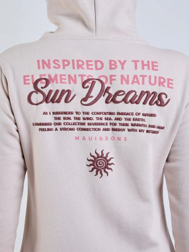 POLERA MUJER MAUI AND SONS FULL ZIPPER - 4