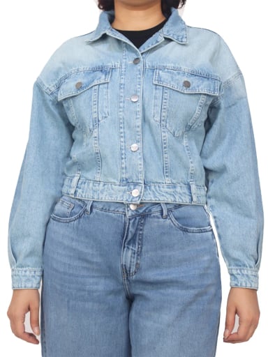 CASACA DENIM MUJER KAYRA POBLET PERFECT FIT ALE - 1