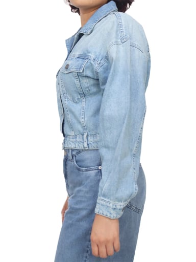 CASACA DENIM MUJER KAYRA POBLET PERFECT FIT ALE - 3