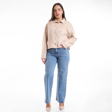 CASACA MUJER METAL JEANS SUEDE ALDANA - 2