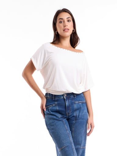 POLO MUJER METAL JEANS TACHAS SELINA - 2