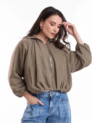CASACA MUJER METAL JEANS BOMBER MONACO - 2