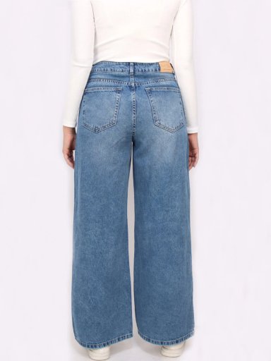 JEANS MUJER KAYRA POBLET PERFECT FIT WIDELEG CRUZADO - 2