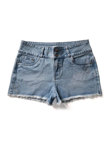 SHORT MUJER METAL JEANS BRILLOS TROPICAL - 1