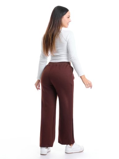 PANTALÓN DE BUZO WIDE LEG MUJER METAL JEANS KENIA - 4