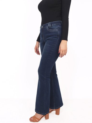 JEANS BOOT CUT MUJER KAYRA POBLET PERFECT FIT STAR - 2