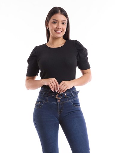 POLO MANGA CORTA MUJER METAL JEANS RIB FRANCIA - 2