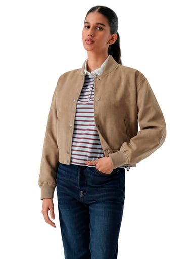 CASACA MUJER LEVI'S CROPPED VARSITY BOMBER - 2