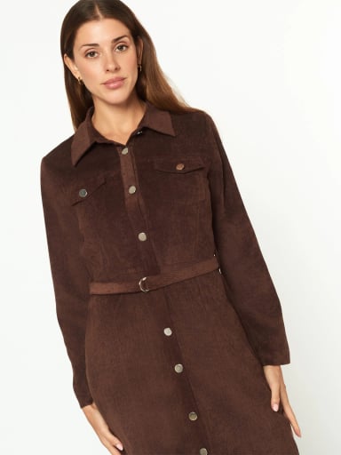 VESTIDO MUJER MENTHA Y CHOCOLATE LOURDES - 4