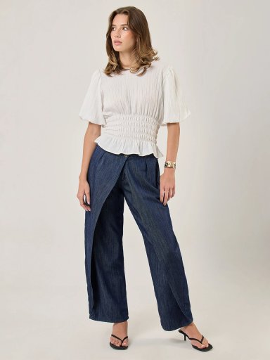 BLUSA MANGA CORTA MUJER INDEX GLOBO - 5