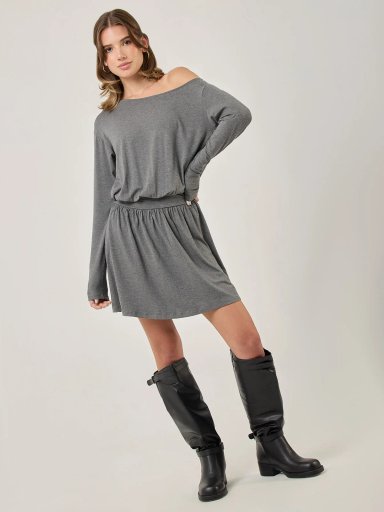 VESTIDO CORTO MUJER INDEX ASIMETRIC - 5
