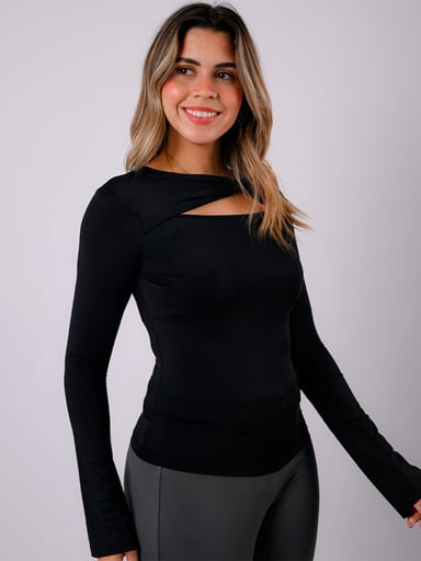 POLO MANGA LARGA MUJER BLACKOUT ARACELI M26 - 2
