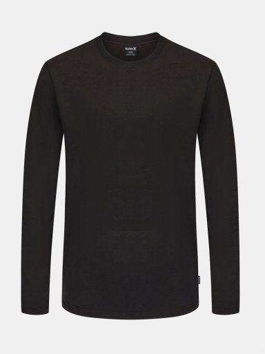 POLO MANGA LARGA ALGODÓN HOMBRE HURLEY NEGRO EVERYDAY