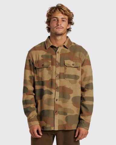 CAMISA MANGA LARGA ALGODÓN HOMBRE QUIKSILVER MULTICOLOR VENTURE OVERSHIRT MIX