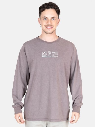 POLO MANGA LARGA ALGODÓN HOMBRE MAUI AND SONS MARRÓN 5P450